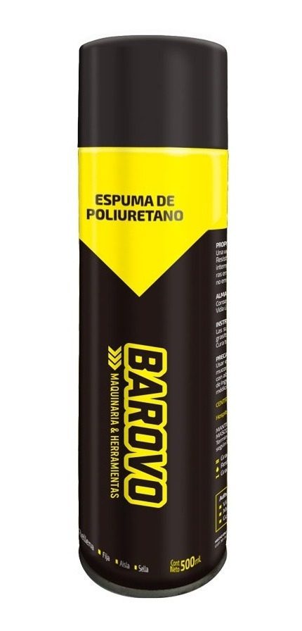 Espuma Poliuretano Expandido Aerosol 500ml Barovo - 1