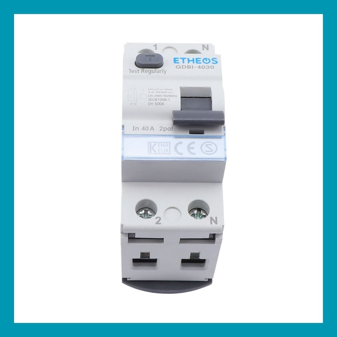 Interruptor Diferencial Bipolar 40a Aislación:ip20 240vac - 11