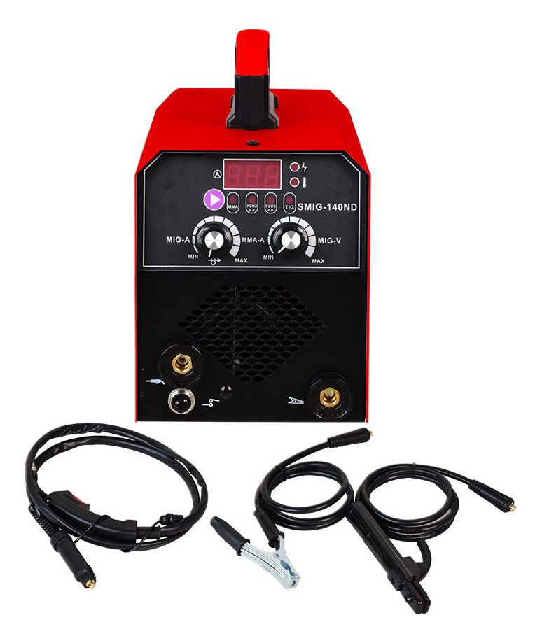 Soldadora Inverter 3 En 1 Sin Gas 140a Mig Flux Tig Y Electrodo Mma Incluye Torcha Mig Miyawa Dsii-3en1 Rojo - 2