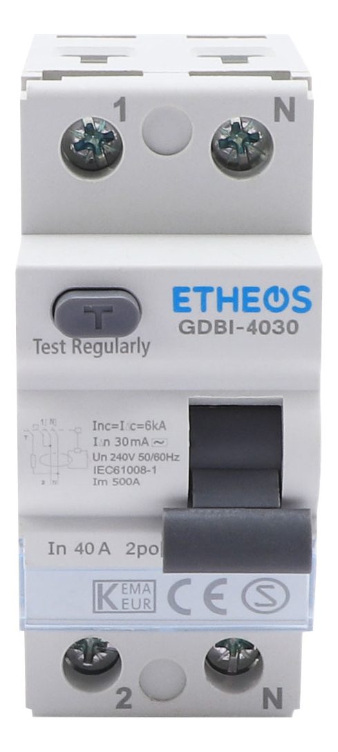 Interruptor Diferencial Bipolar 40a 30ma 6ka Etheos