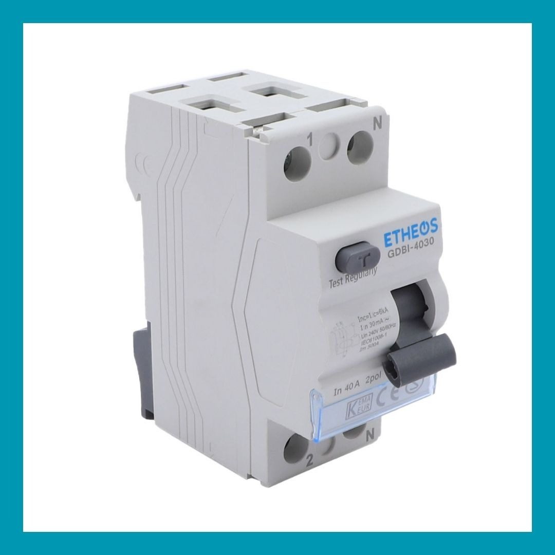 Interruptor Diferencial Bipolar 40a 30ma 6ka Etheos - 9