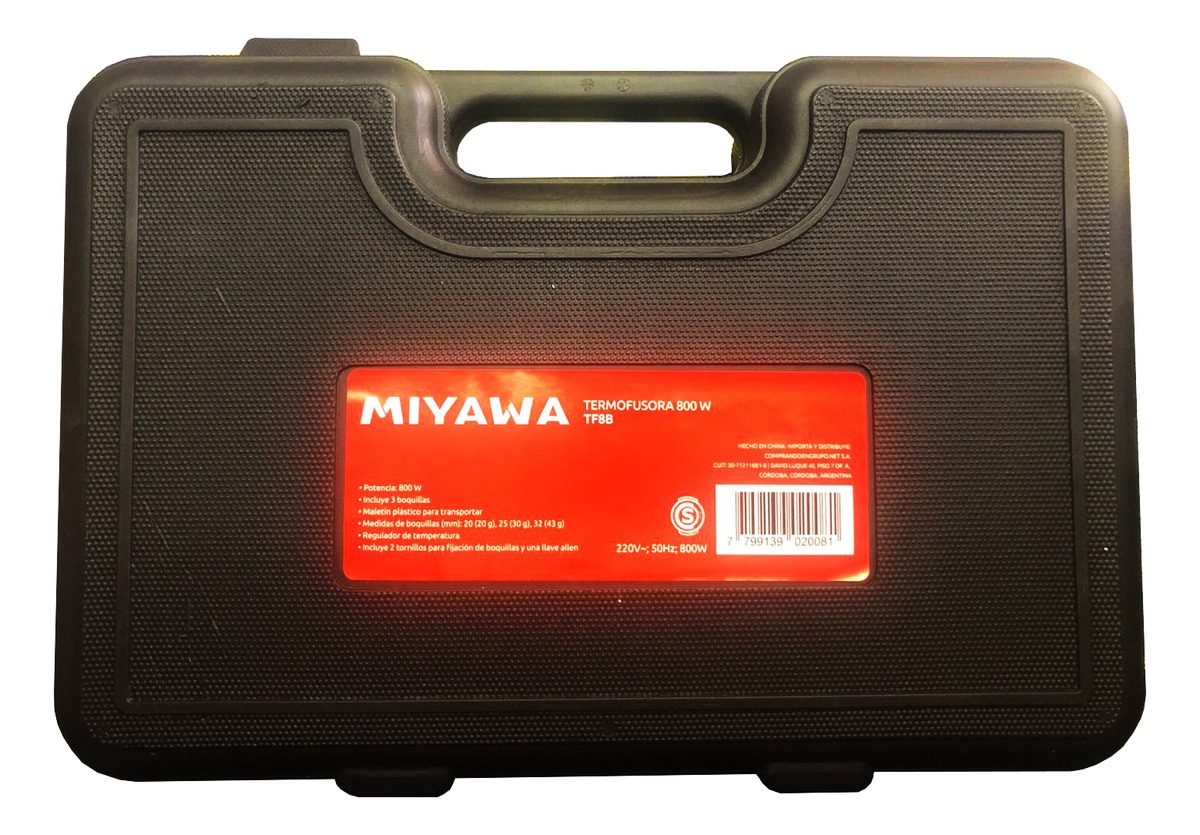 Termofusora 800w Con Maletin Y Boquillas 20 A 32 Mm Miyawa - 4