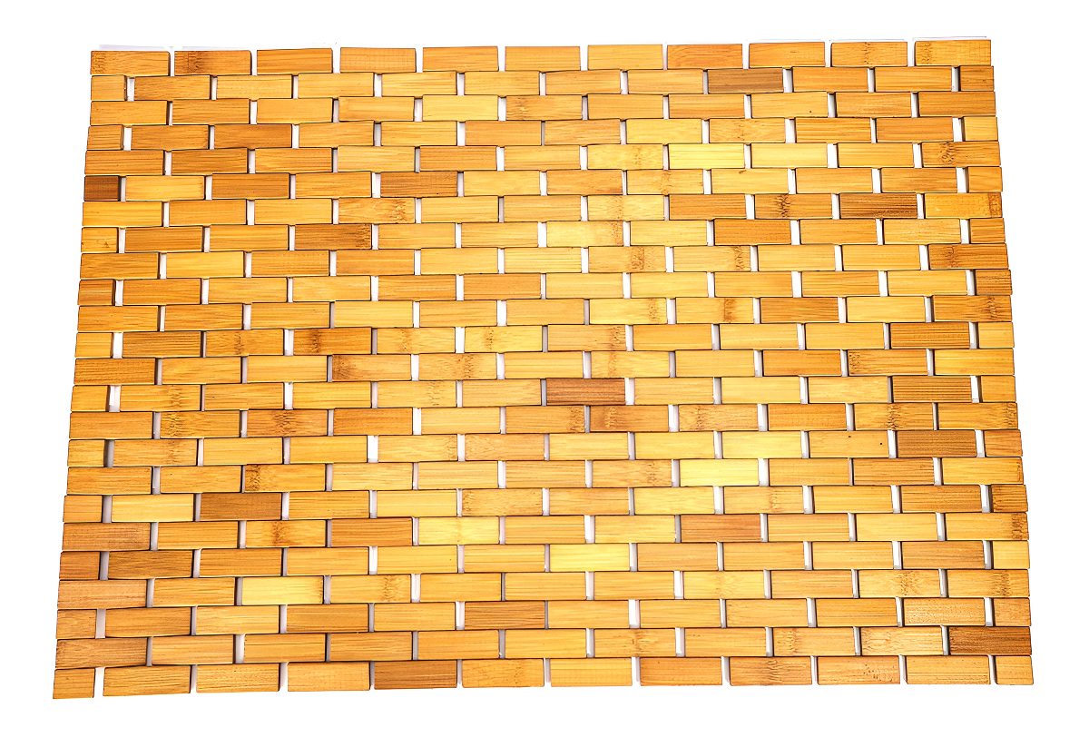 Alfombra De Baño De Bambú Vonne Marrón - 2