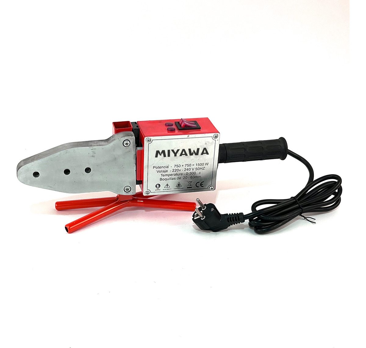Termofusora Gas Agua 1500w 20 A 63mm + Maletín Y Accesorios Miyawa - 9