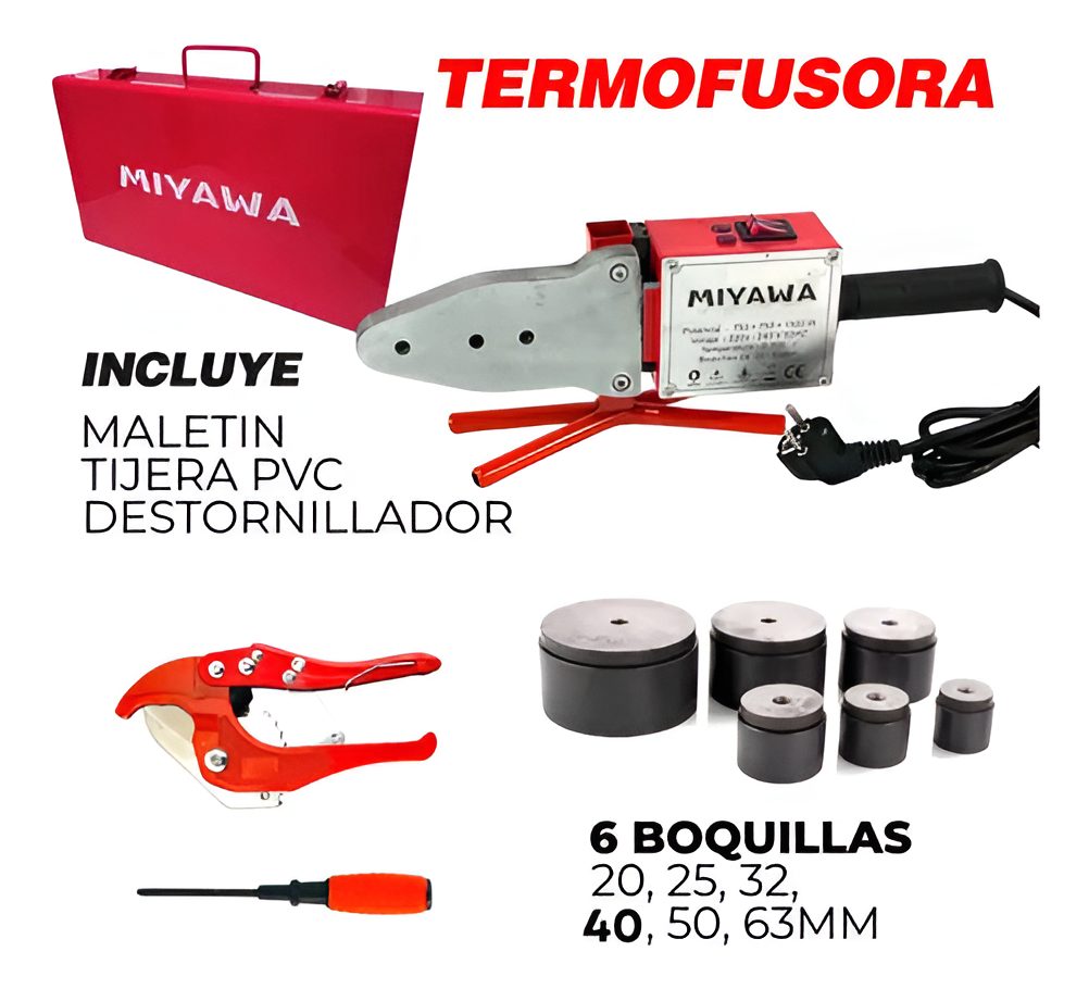 Termofusora 1500 W Tf15b Miyawa - 1