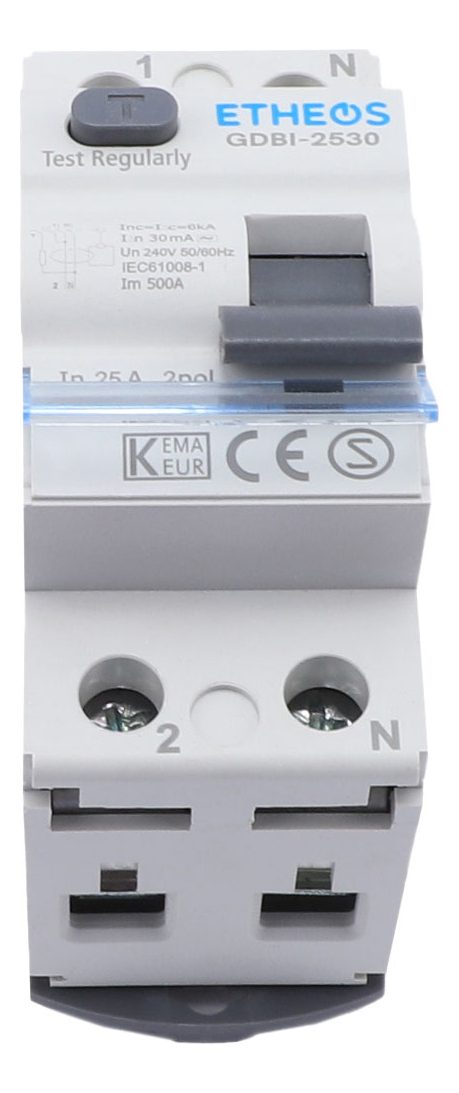 Interruptor Diferencial Bipolar 25a 30ma 6ka Etheos - 1