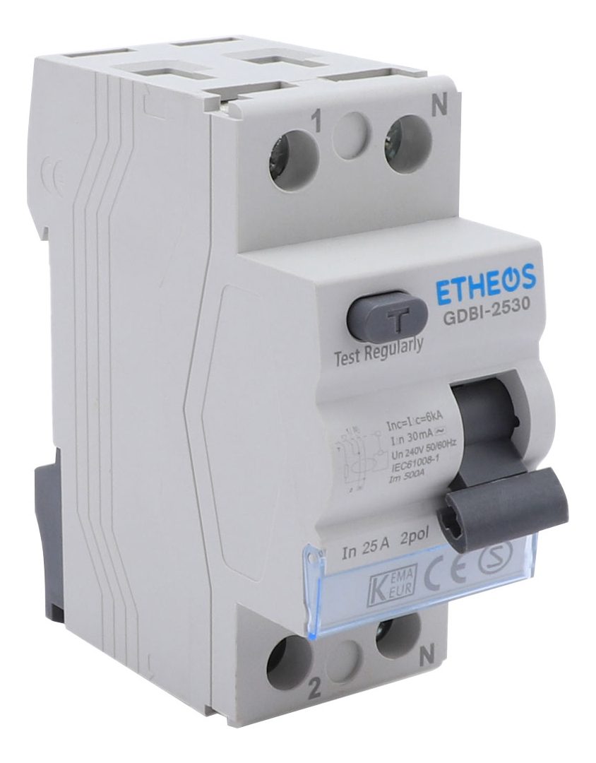 Interruptor Diferencial Bipolar 25a 30ma 6ka Etheos - 2
