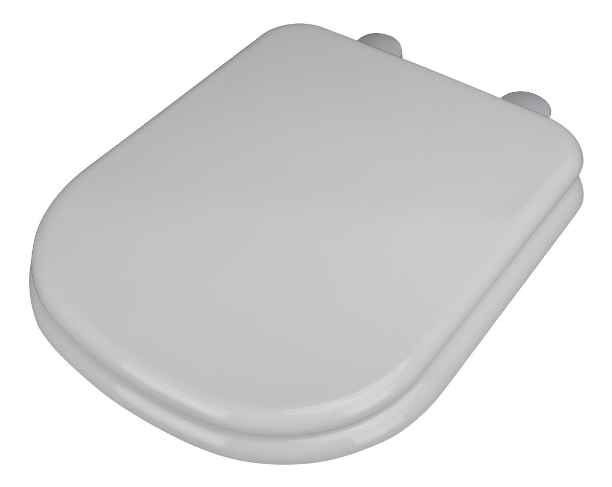Tapa Asiento Inodoro Madera H.plástico Compatible Con Bari Color Blanco