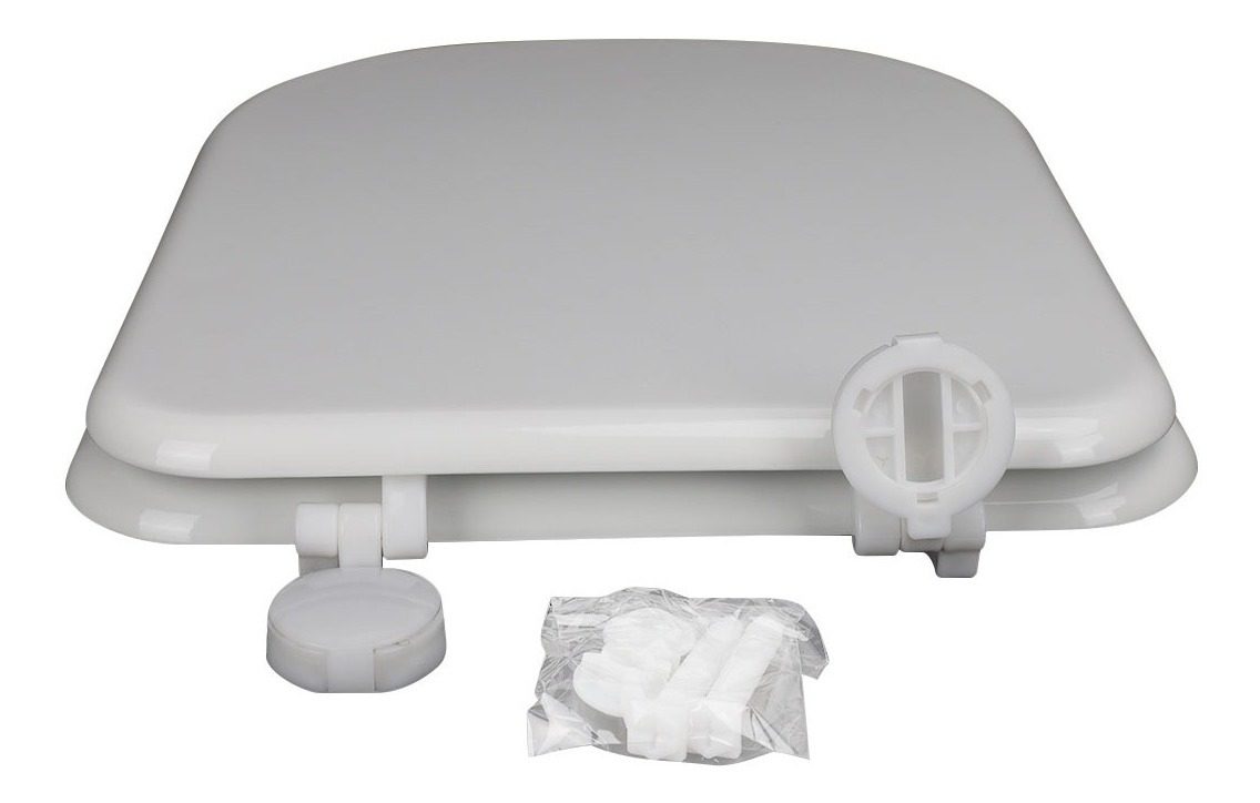 Tapa Asiento Inodoro Madera H.plástico Compatible Con Bari Color Blanco - 2