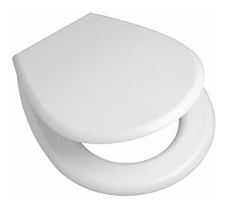 Asiento Inodoro Hdf Línea Duero Herrajes Plásticos Gloa Blanco