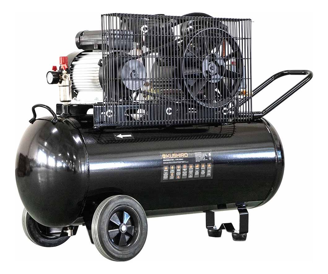 Compresor De Aire Eléctrico Portátil Kushiro K100-3 100l 3hp Negro Monofásica - 4