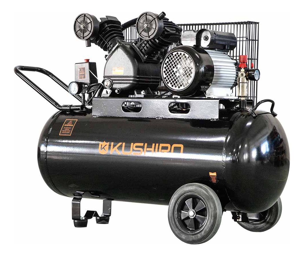 Compresor De Aire Eléctrico Portátil Kushiro K100-3 100l 3hp Negro Monofásica - 6