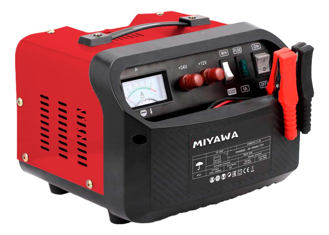 Cargador De Baterías Autostop 28 A - 450 W Miyawa Rcai-028a