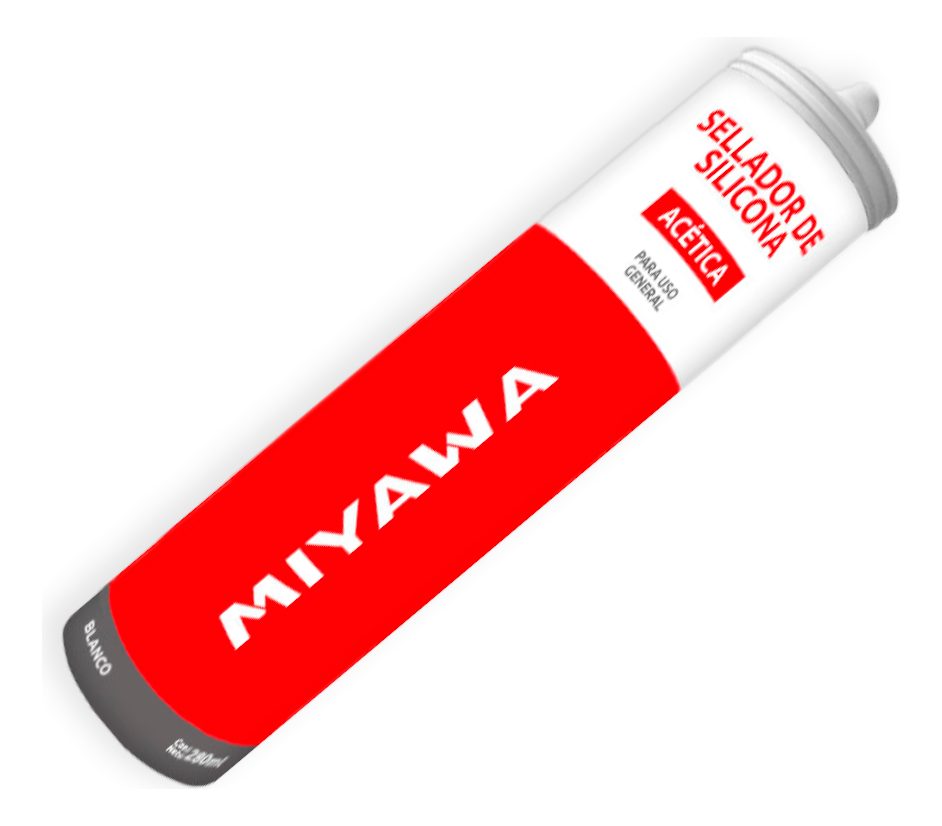 Sellador De Silicona Acética Uso General Transparente Miyawa - 1