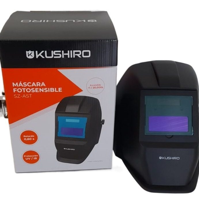 Mascara Careta Fotosensible Para Soldar Inverter Automatica Negro Liso - 1