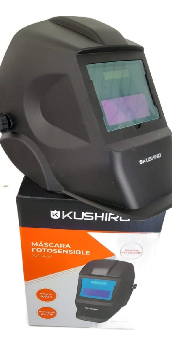 Mascara Careta Fotosensible Para Soldar Inverter Automatica Negro Liso - 2