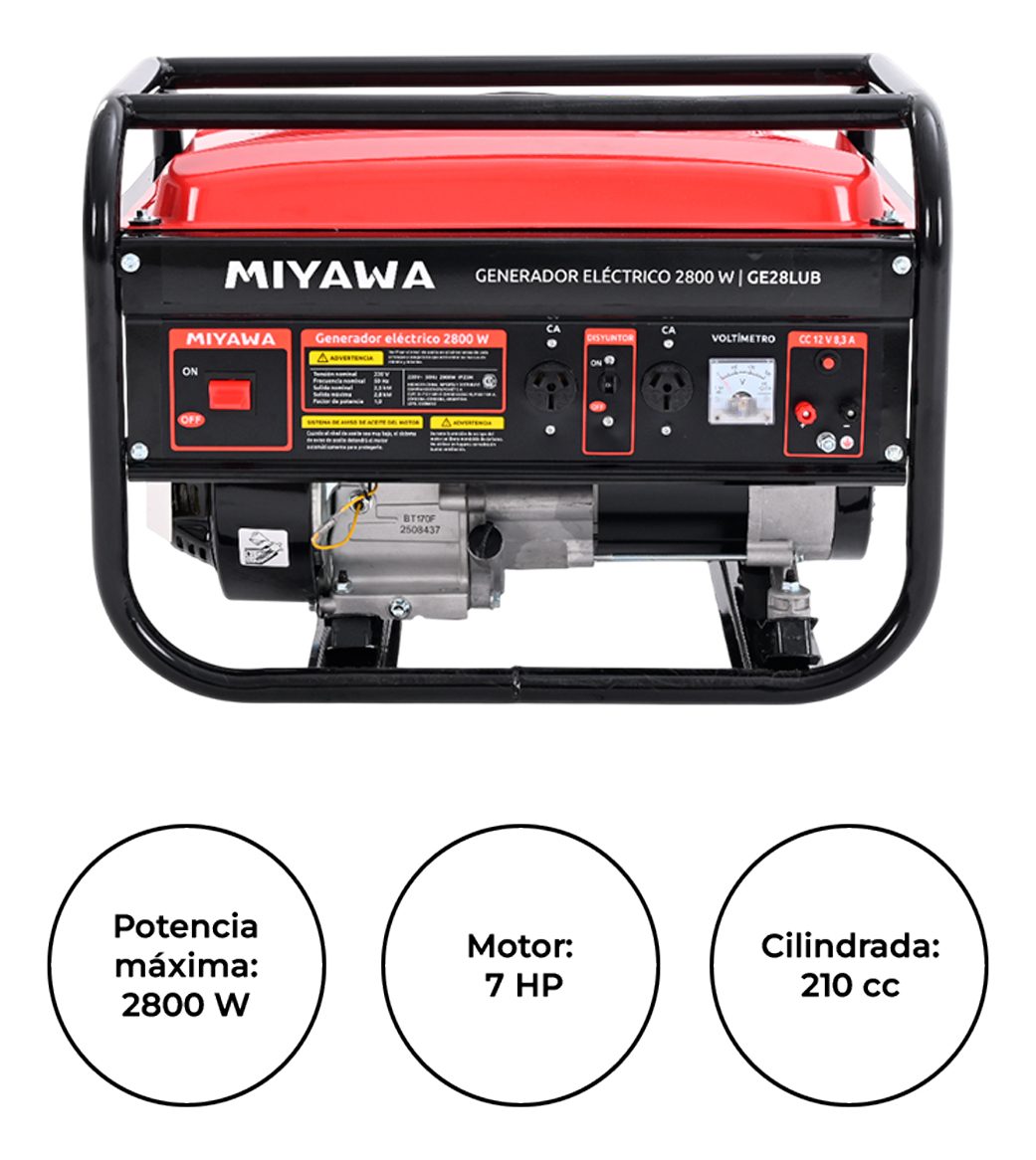 Generador Eléctrico 2800 W Miyawa Ge28lub - 1