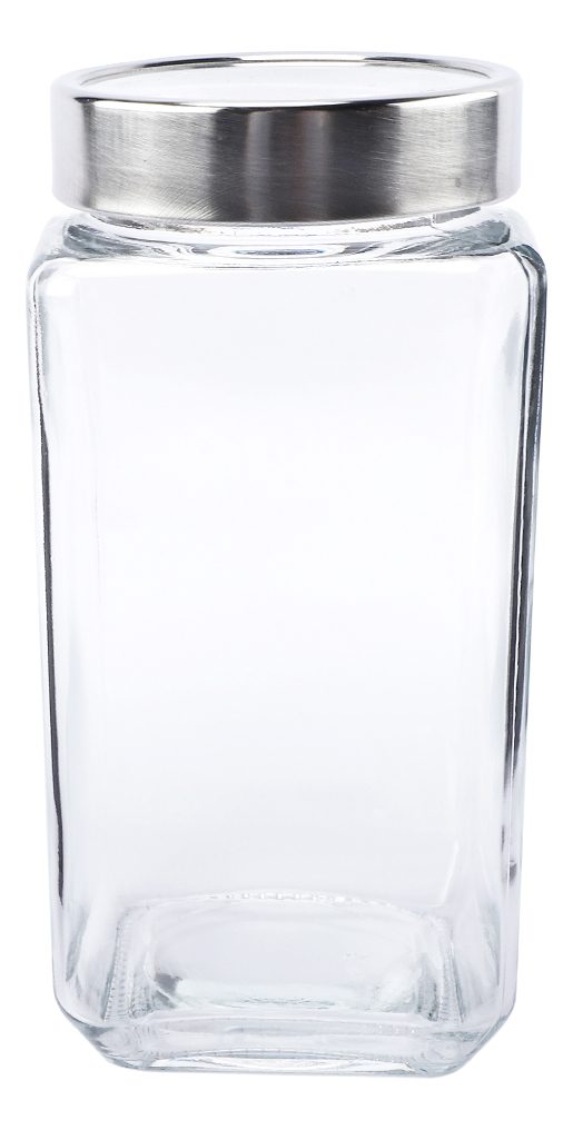 Frasco Con Tapa De Acero  Para Organización Con Visor 1000ml