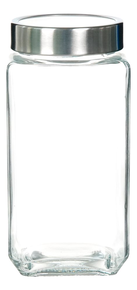 Frasco Con Tapa De Acero  Para Organización Con Visor 1000ml - 1