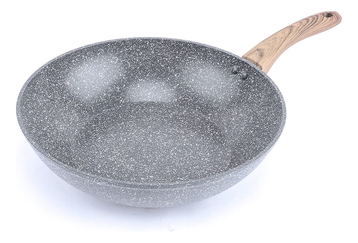 Wok Aluminio Forjado 28 Cm Nature Vonne Ccai-gw28 - Gris