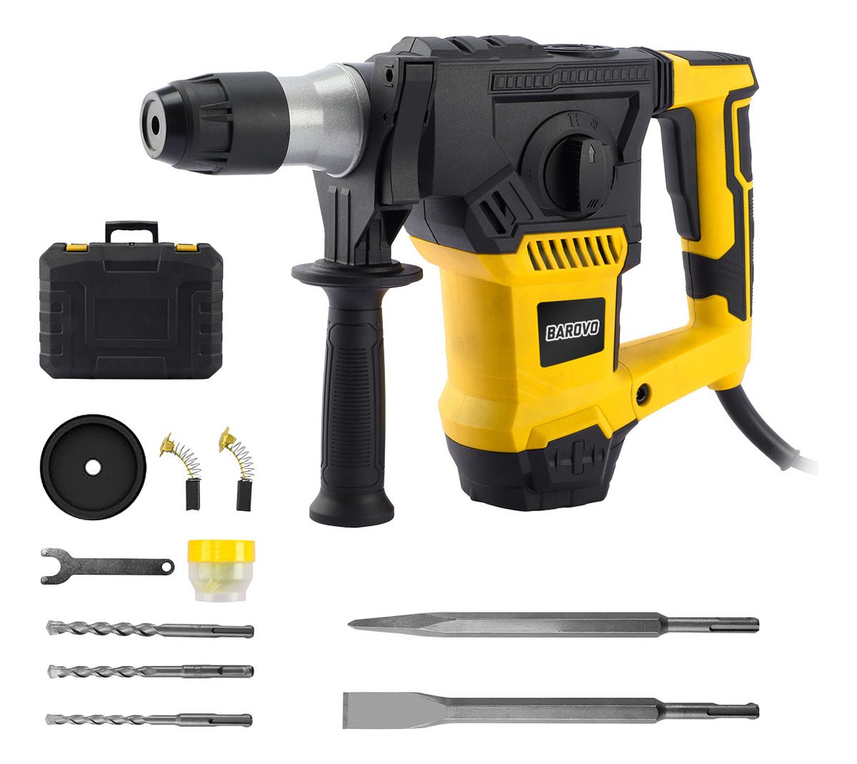 Rotopercutor Rpb-32ka Con Maletín Y Accesorios Amarillo 50 Hz