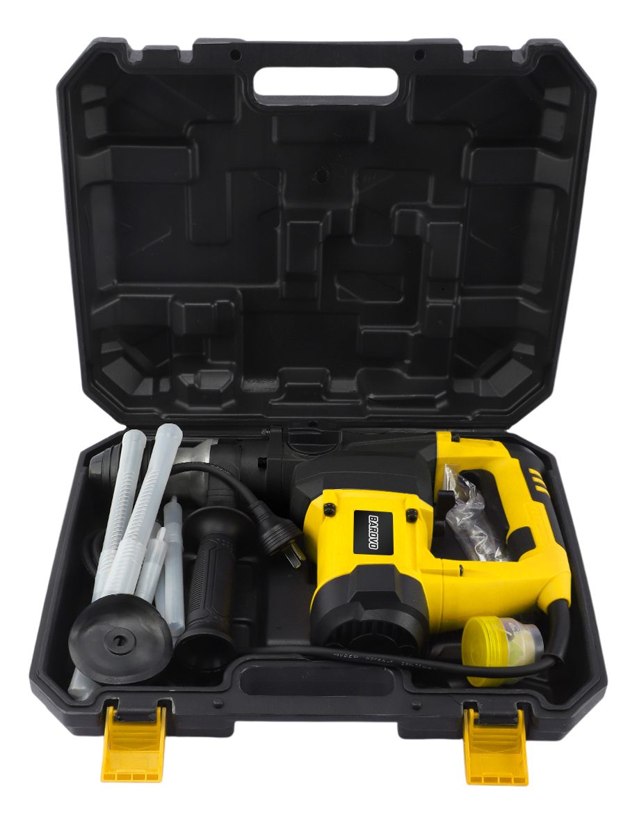 Rotopercutor Rpb-25a Con Maletín Y Accesorios Barovo Amarillo 50 Hz - 2