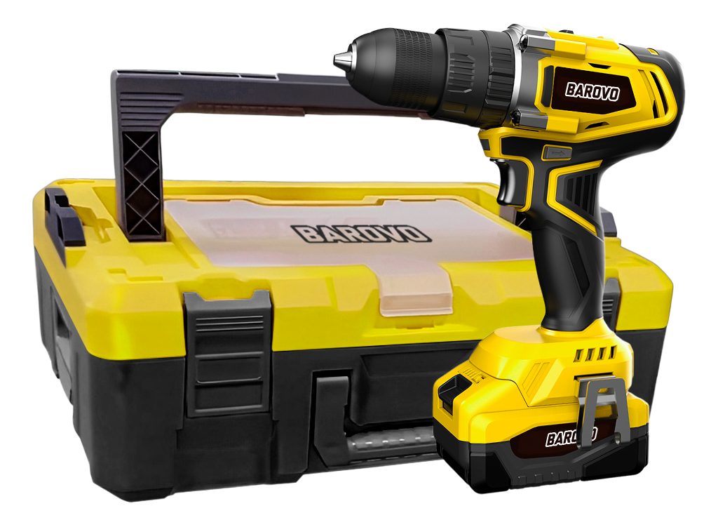 Taladro Percutor Atornillador 13 Mm Ionmax Con Maletín Amarillo