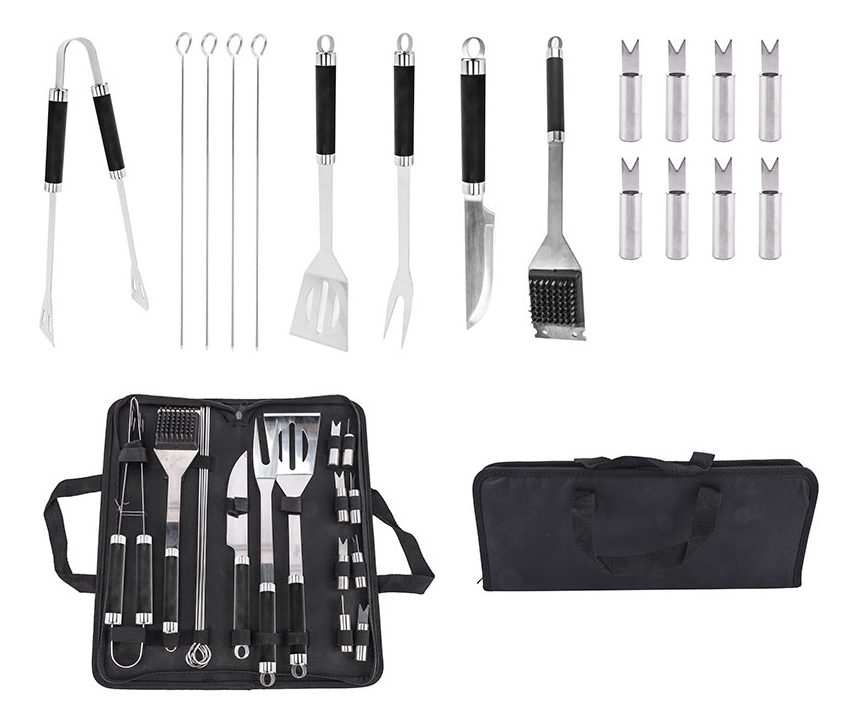 Set De 17 Utensilios Parrilleros Con Estuche Vonne Ccck-pa17 - 1