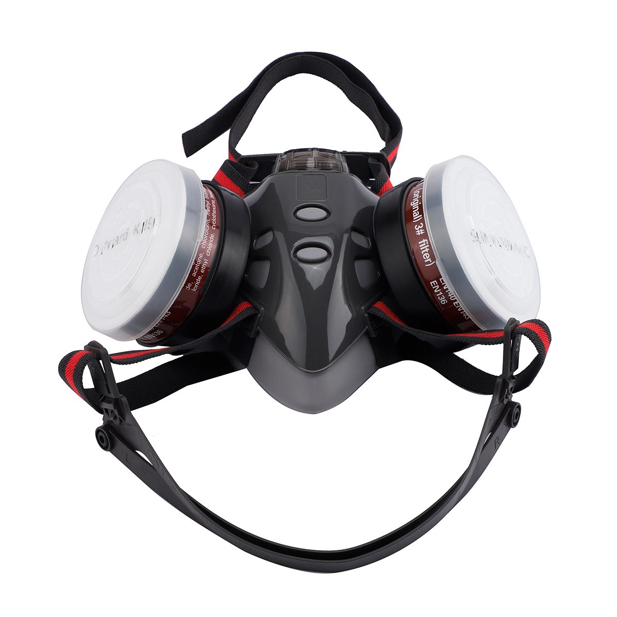 Máscara Media Cara Doble Filtro Reutilizable Dmri-0001 Barovo Con Filtros & Accesorios U - 1