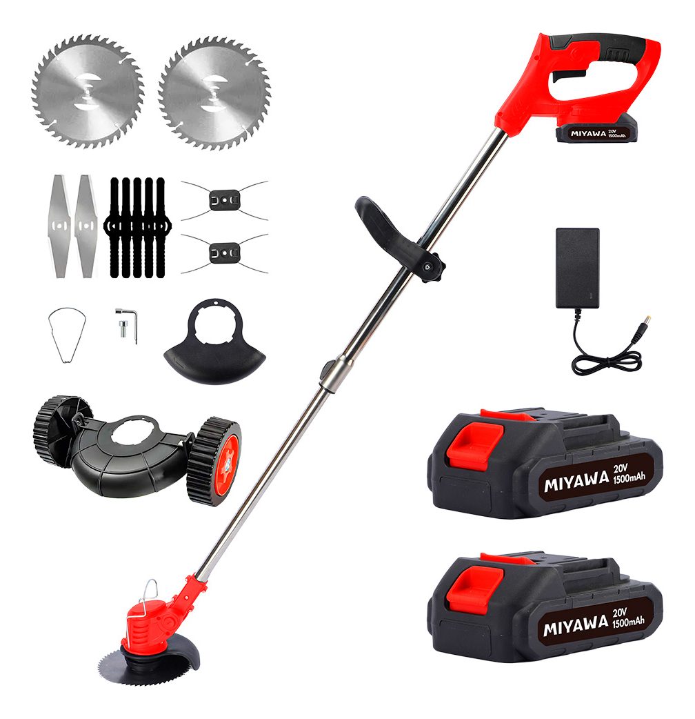 Bordeadora Inalámbrica Ion Litio 20 V Con Accesorios Rojo