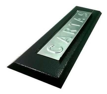 Boca Carta Inoxidable Con Frente Matrizado En Negro Negro