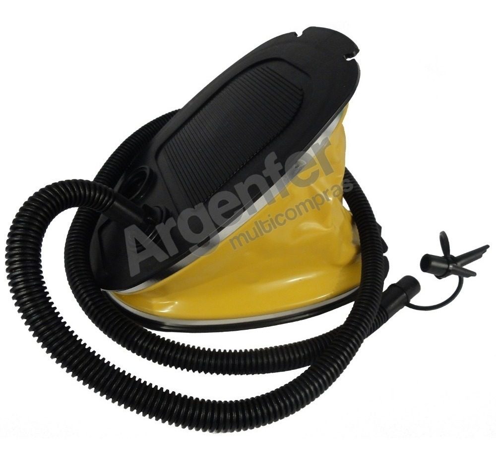 Inflador Fuelle 5l Brogas A Pie P/colchones Inflables Botes Amarillo