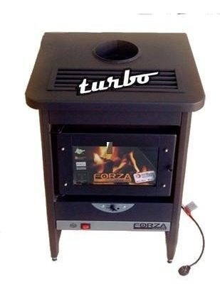 Estufa A Leña Salamandra Forza F200turbo  9500k Hasta 130m2