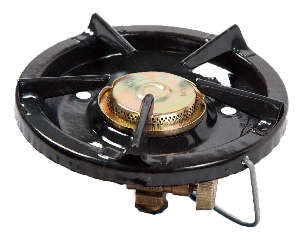 Calentador Viajero Enlozado A Gas, P/garrafas De 1,2,3 Kg