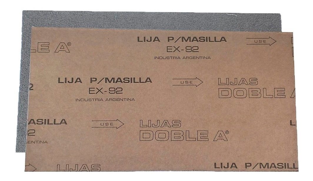 Lija Doble A G100 Para Masilla Plástica Hojas Chapista