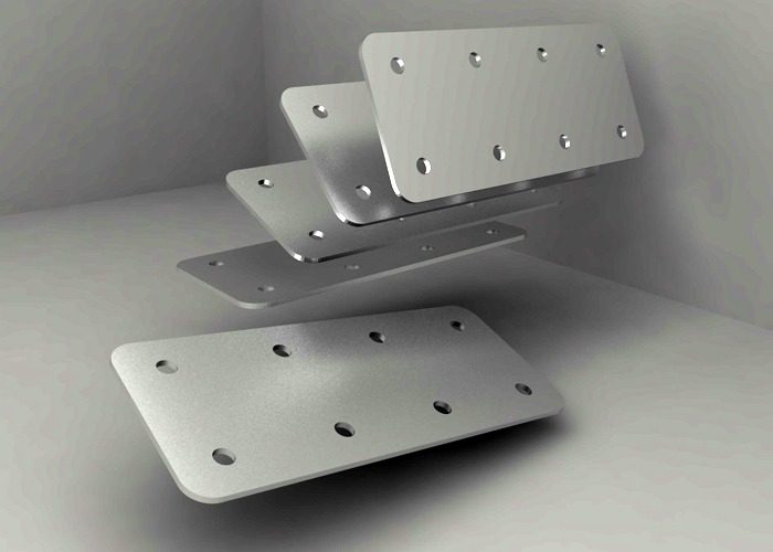 Fijacion Union Plana De Acero Inox. U141 - X Unidad