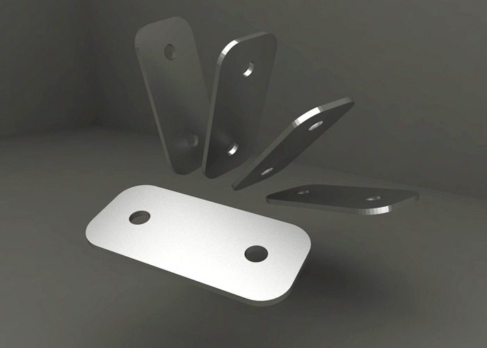 Fijacion Union Plana De Acero Inox. U27 - X Unidad