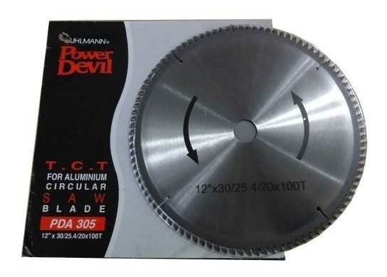 Hoja Circular Corte Aluminio Dientes De Widia12 X 100dt