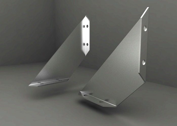 Mensula De Acero Inox. M180  - X Unidad