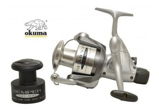 Reel Frontal Okuma Semper Sr 330 Excelente Calidad Gris Izquierdo