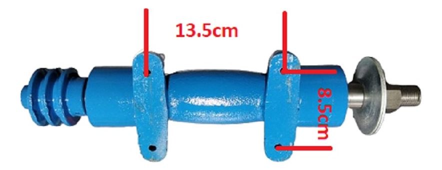 Eje Multiuso Mharka Blindado De Rosca 1puLG P/motor De 3 Hp - 1