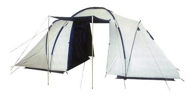 Carpa Familiar Iglu Bamboo Alpamayo Vi 6 Personas Sellada Azul