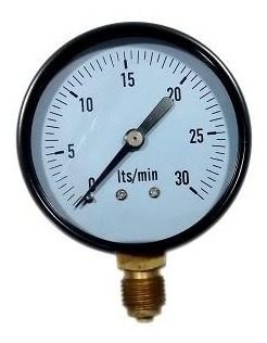 Manómetro Presión 30 Lt/min Metálico Ø 63 Mm X  Unid