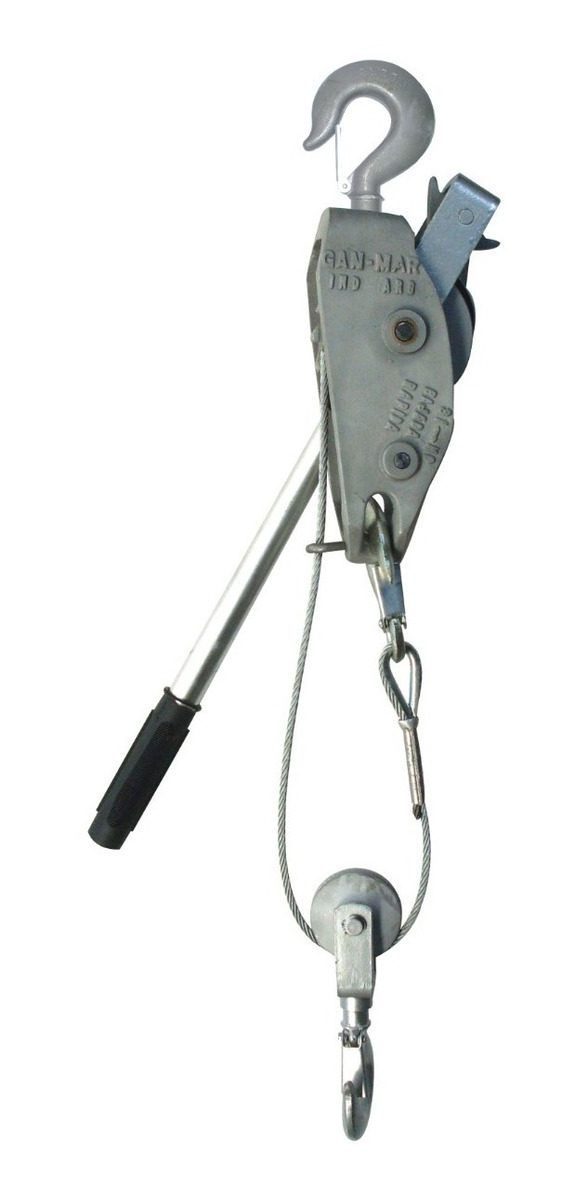 Aparejo Malacate A Palanca 1250 Kgrs Gan Mar Con Cable