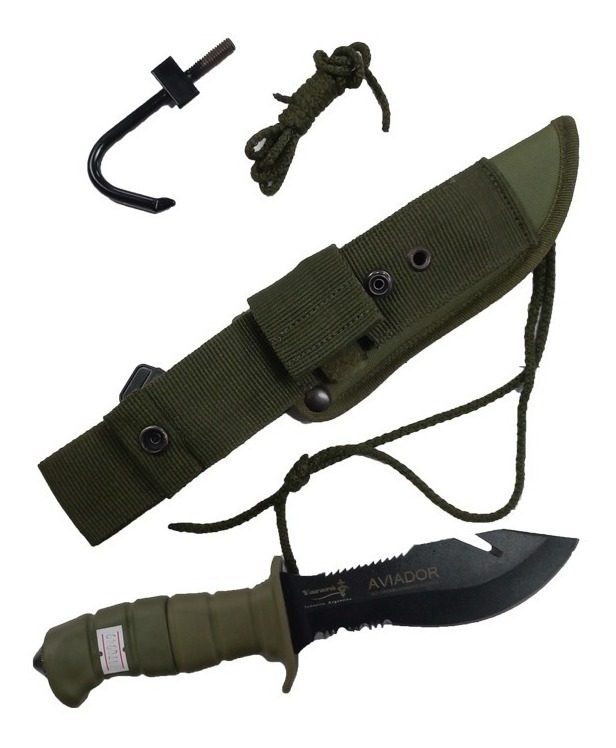 Cuchillo Yarara Aviador Original Piloto De Combate Nacional - 1