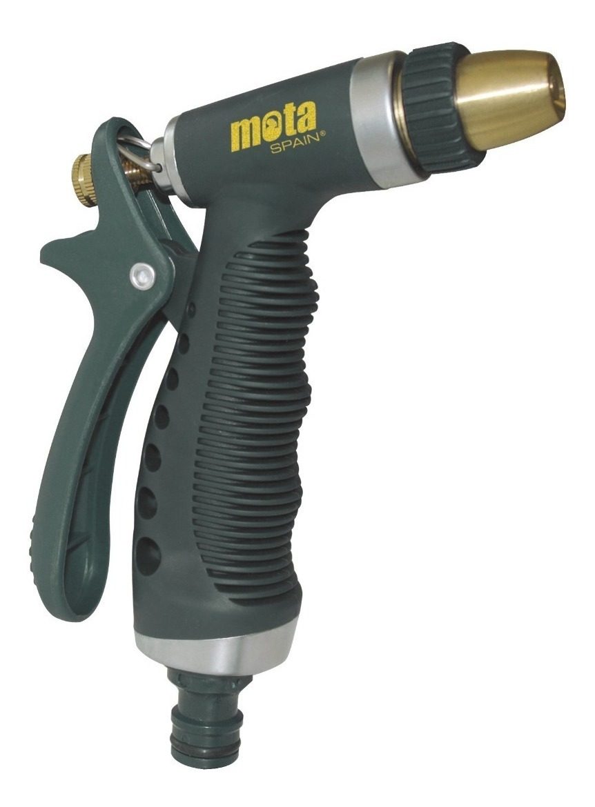 Pistola De Riego Metalica Aluminio Regulable Premium Mota