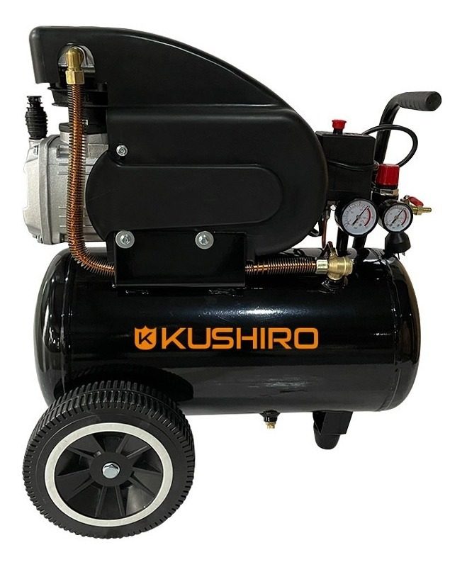 Compresor Aire Kushiro 25 Litros Portatil 2hp Inflador 50 Monofásica