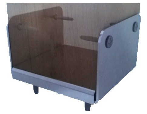 Fijación De Acero Inox Para Poste De Madera 3 X 3  X 2 Un.