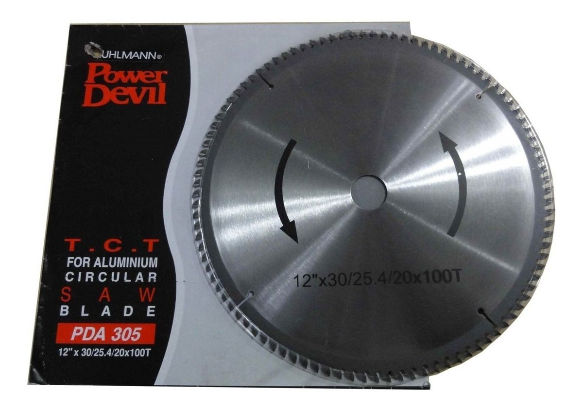 Disco De Sierra P/ Aluminio 12  Ruhlmann 100 Dientes Ø 30 Mm