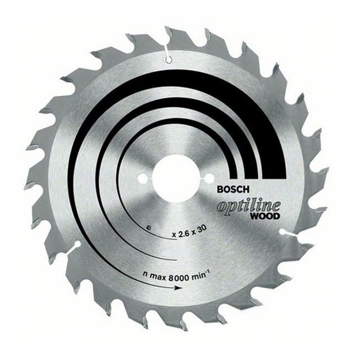 Disco Sierra Bosch Optiline Wood 7 ¼ P/ Todo Tipo De Maderas